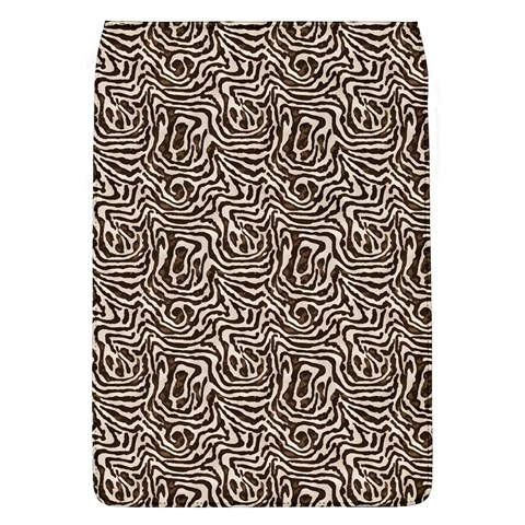 Brown Beige Snake Pattern Removable Flap Cover (L) from ArtsNow.com Front