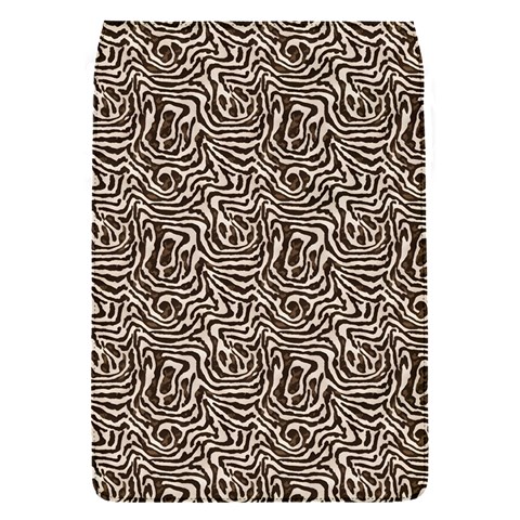 Brown Beige Snake Pattern Removable Flap Cover (S) from ArtsNow.com Front