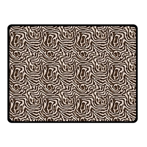 Brown Beige Snake Pattern 50  x 40  Two Sides Fleece Blanket (Small) from ArtsNow.com 45 x34  Blanket Front