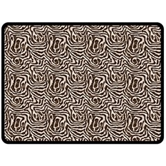 Brown Beige Snake Pattern 80  x 56  Two Sides Fleece Blanket (Large) from ArtsNow.com 80 x60  Blanket Front