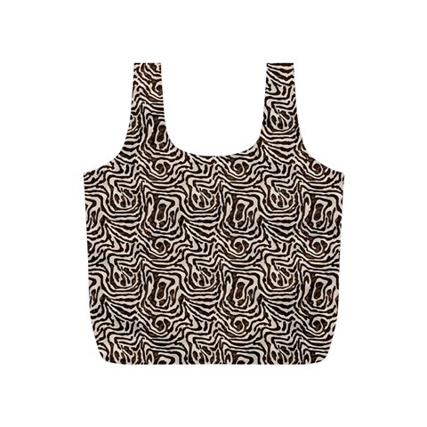 Brown Beige Snake Pattern Full Print Recycle Bag (S) from ArtsNow.com Front