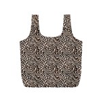 Brown Beige Snake Pattern Full Print Recycle Bag (S)