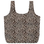 Brown Beige Snake Pattern Full Print Recycle Bag (XL)