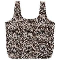 Brown Beige Snake Pattern Full Print Recycle Bag (XL) from ArtsNow.com Back