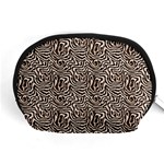 Brown Beige Snake Pattern Accessory Pouch (Medium)