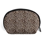 Brown Beige Snake Pattern Accessory Pouch (Large)