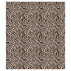 Brown Beige Snake Pattern Drawstring Pouch (Small) from ArtsNow.com Back