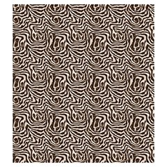 Brown Beige Snake Pattern Drawstring Pouch (Medium) from ArtsNow.com Back