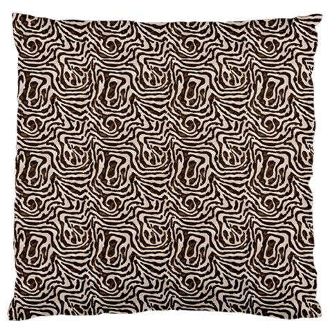 Brown Beige Snake Pattern Standard Premium Plush Fleece Cushion Case (One Side) from ArtsNow.com Front