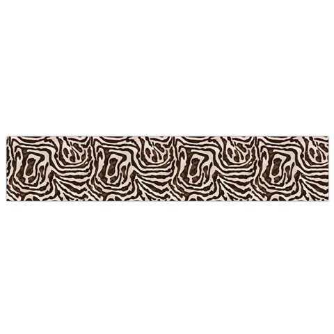 Brown Beige Snake Pattern 12 X60  Small Premium Plush Fleece Scarf from ArtsNow.com Front
