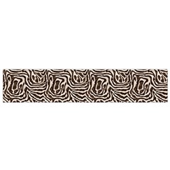 Brown Beige Snake Pattern 12 X60  Small Premium Plush Fleece Scarf from ArtsNow.com Front