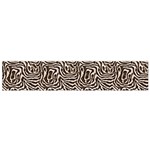 Brown Beige Snake Pattern 12 X60  Small Premium Plush Fleece Scarf