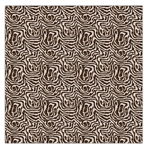 Brown Beige Snake Pattern 36  x 36  Square Satin Scarf from ArtsNow.com Front