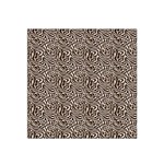 Brown Beige Snake Pattern 22  x 22  Satin Bandana Scarf