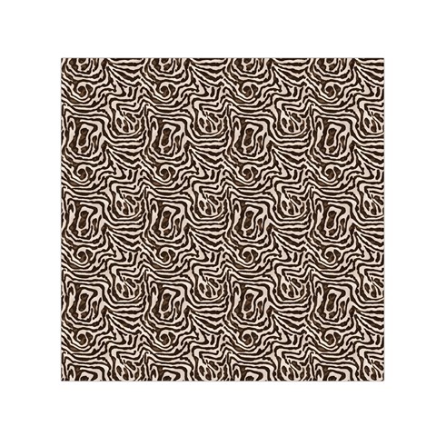 Brown Beige Snake Pattern 30  x 30  Large Square Satin Scarf from ArtsNow.com Front