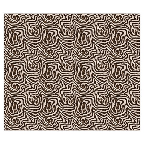 Brown Beige Snake Pattern Zipper Large Tote Bag from ArtsNow.com Front