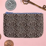 Brown Beige Snake Pattern Large Coin Purse