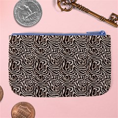 Brown Beige Snake Pattern Large Coin Purse from ArtsNow.com Back