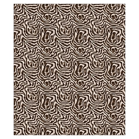Brown Beige Snake Pattern Drawstring Pouch (XS) from ArtsNow.com Front