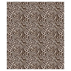 Brown Beige Snake Pattern Drawstring Pouch (XS) from ArtsNow.com Back