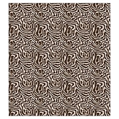 Brown Beige Snake Pattern Drawstring Pouch (2XL) from ArtsNow.com Front