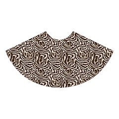 Brown Beige Snake Pattern Midi Sleeveless Dress from ArtsNow.com Skirt Back