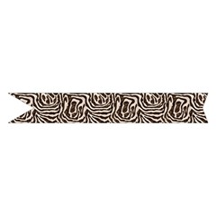 Brown Beige Snake Pattern Midi Wrap Pencil Skirt from ArtsNow.com Hem