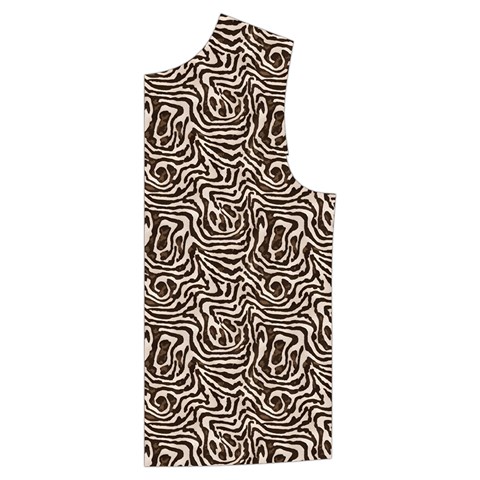 Brown Beige Snake Pattern Kid s Button Up Puffer Vest from ArtsNow.com Front Left
