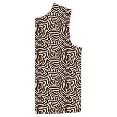 Brown Beige Snake Pattern Kid s Button Up Puffer Vest from ArtsNow.com Front Left