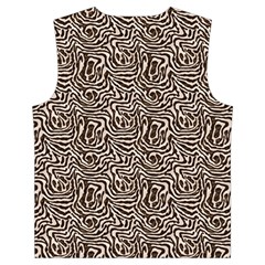 Brown Beige Snake Pattern Kid s Button Up Puffer Vest from ArtsNow.com Back