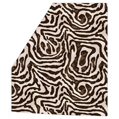 Brown Beige Snake Pattern Men s High Neck Button Up Puffer Vest from ArtsNow.com Pocket Right