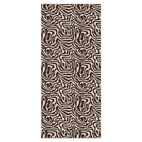Brown Beige Snake Pattern Men s High Neck Button Up Puffer Vest from ArtsNow.com Placket Inside