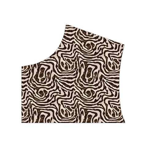 Brown Beige Snake Pattern Women s Button Up Vest from ArtsNow.com Top Left