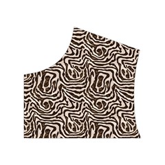 Brown Beige Snake Pattern Women s Button Up Vest from ArtsNow.com Top Left