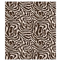 Brown Beige Snake Pattern Everyday Shoulder Bag with Pouch Bag from ArtsNow.com Back