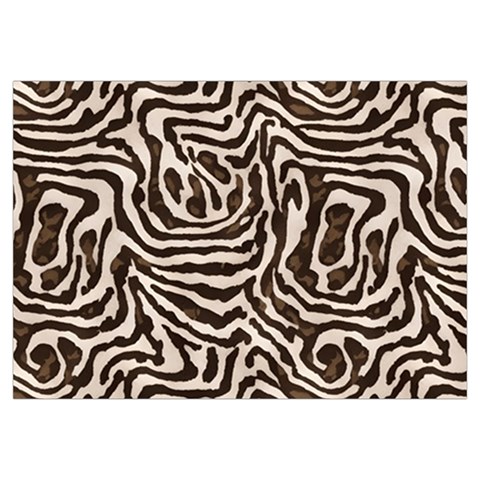 Brown Beige Snake Pattern Everyday Shoulder Bag with Pouch Bag from ArtsNow.com Zipper Tail