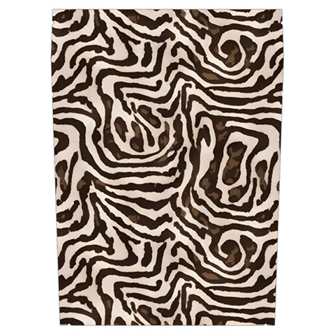 Brown Beige Snake Pattern Everyday Shoulder Bag with Pouch Bag from ArtsNow.com Left Pocket