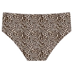 Brown Beige Snake Pattern Men s Swim Brief from ArtsNow.com Back