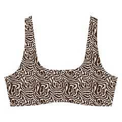 Brown Beige Snake Pattern Cross Back Hipster Bikini Set from ArtsNow.com Front