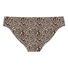Brown Beige Snake Pattern Cross Back Hipster Bikini Set from ArtsNow.com Back Under