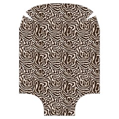 Brown Beige Snake Pattern Luggage Cover (Medium) from ArtsNow.com Front