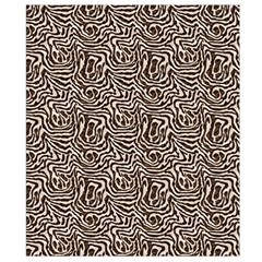 Brown Beige Snake Pattern Belt Pouch Bag (Small) from ArtsNow.com Back Strap