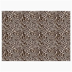 Brown Beige Snake Pattern Roll Up Canvas Pencil Holder (M) from ArtsNow.com Front