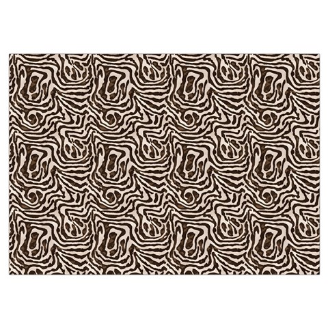 Brown Beige Snake Pattern Wristlet Pouch Bag (Small) from ArtsNow.com Belt Loop