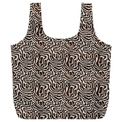 Brown Beige Snake Pattern Full Print Recycle Bag (XXL) from ArtsNow.com Back