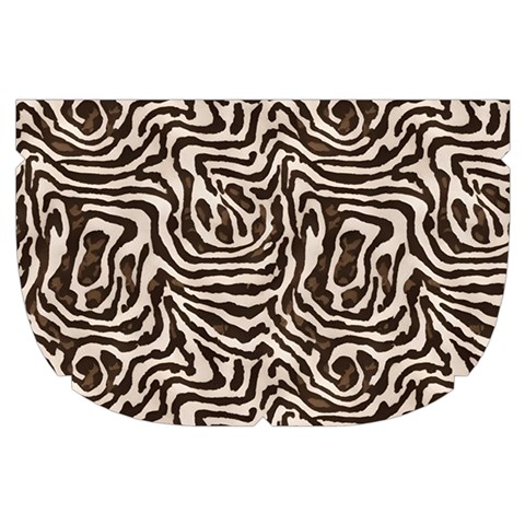 Brown Beige Snake Pattern Make Up Case (Small) from ArtsNow.com Side Right