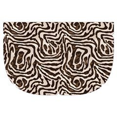 Brown Beige Snake Pattern Make Up Case (Small) from ArtsNow.com Side Right