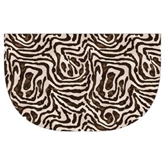 Brown Beige Snake Pattern Make Up Case (Medium) from ArtsNow.com Side Right