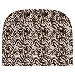 Brown Beige Snake Pattern Make Up Case (Large) from ArtsNow.com Back