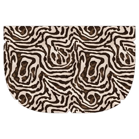 Brown Beige Snake Pattern Make Up Case (Large) from ArtsNow.com Side Right